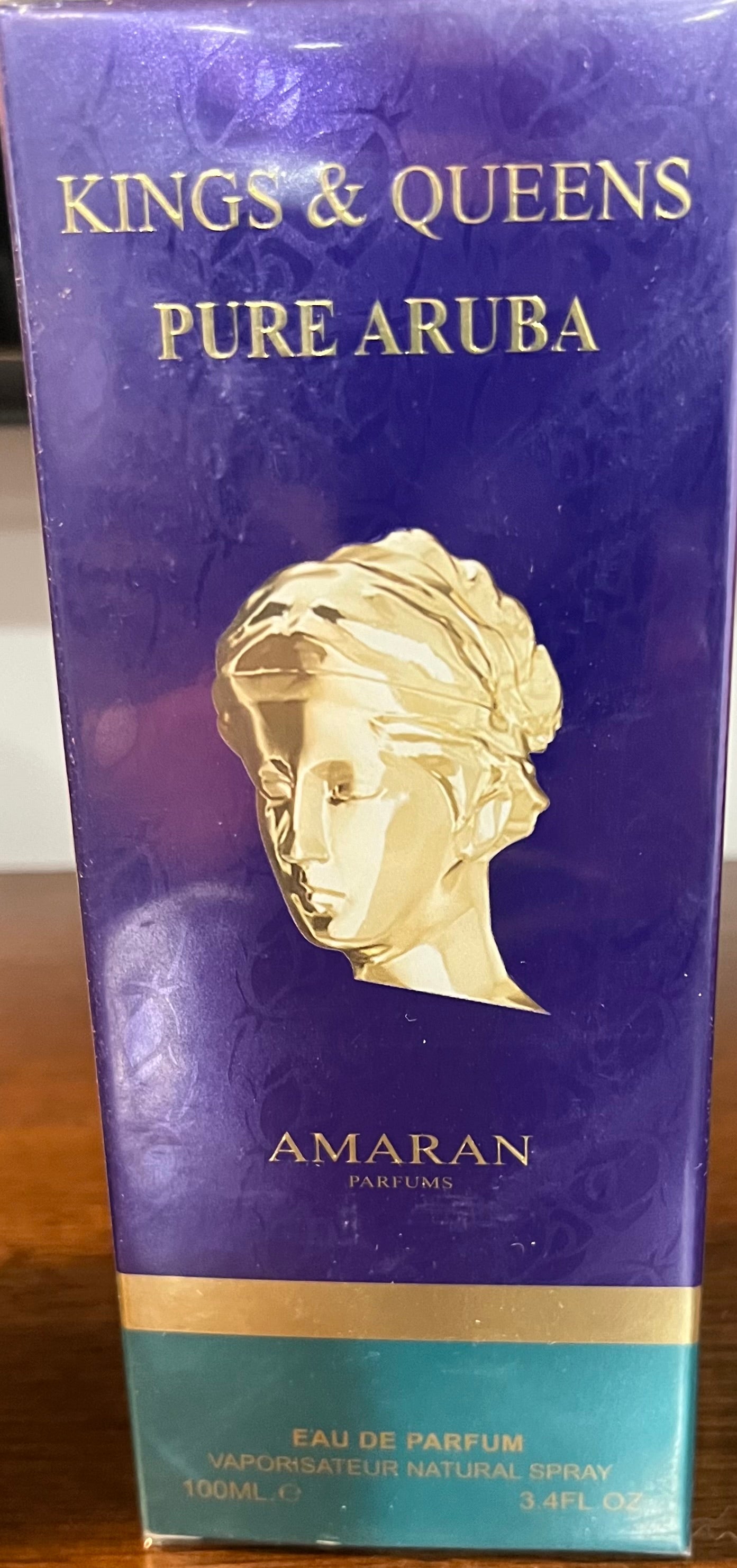 Kings & Queens Pure Aruba Amaran EAU de Parfum 3.4 oz Made in UAE