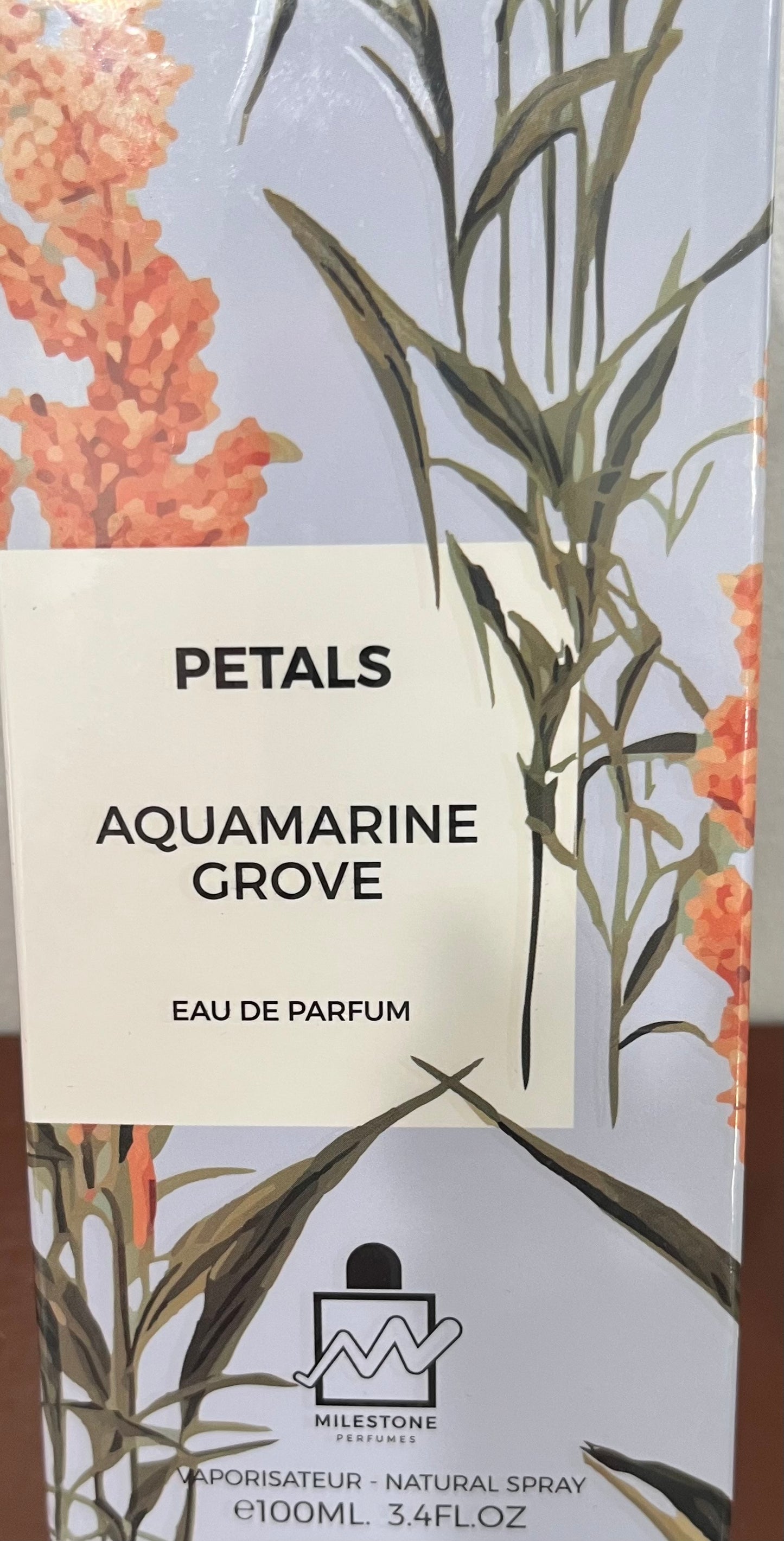 Aquamarine Grove Petals Milestone Eau de Parfum 3.4oz Made in UAE
