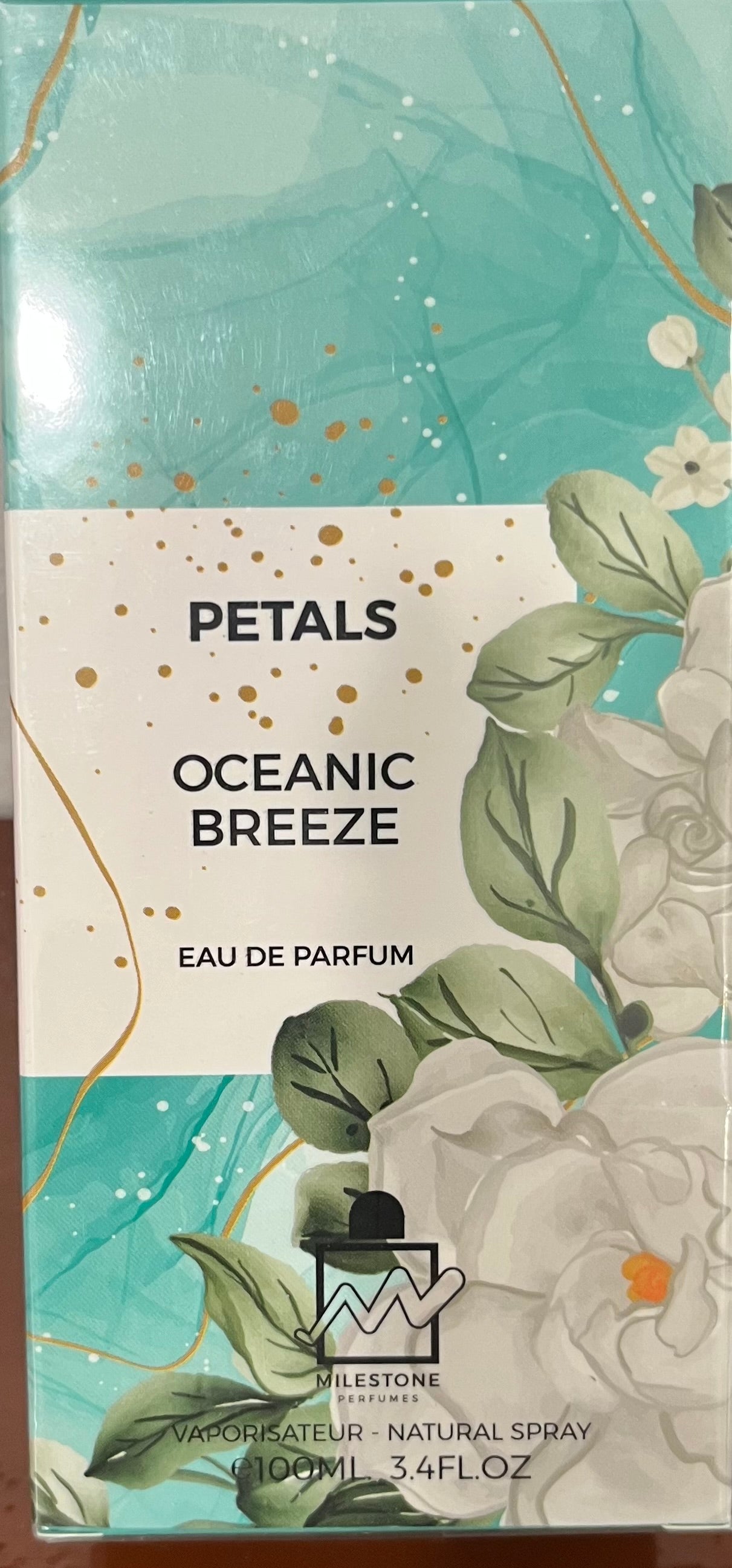 Oceanic Breeze Petals Milestone Eau de Parfum 3.4oz Made in UAE