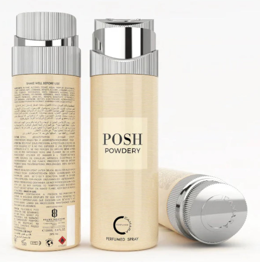 Posh Powdery Camara Perfumed Spray 6.6oz Made in UAE