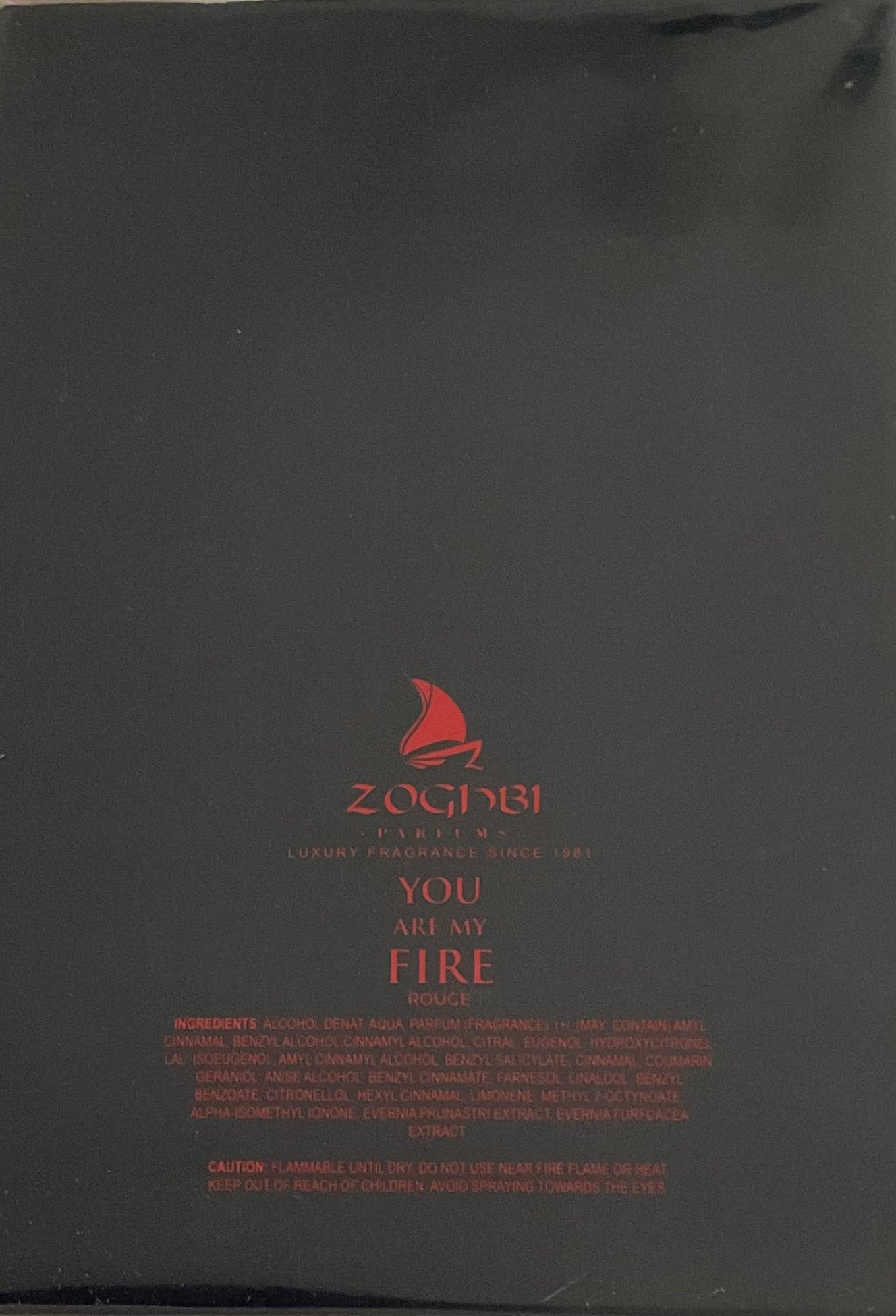 You Are My Fire Rouge Zakat Eau de Parfum 3.4oz Made in UAE