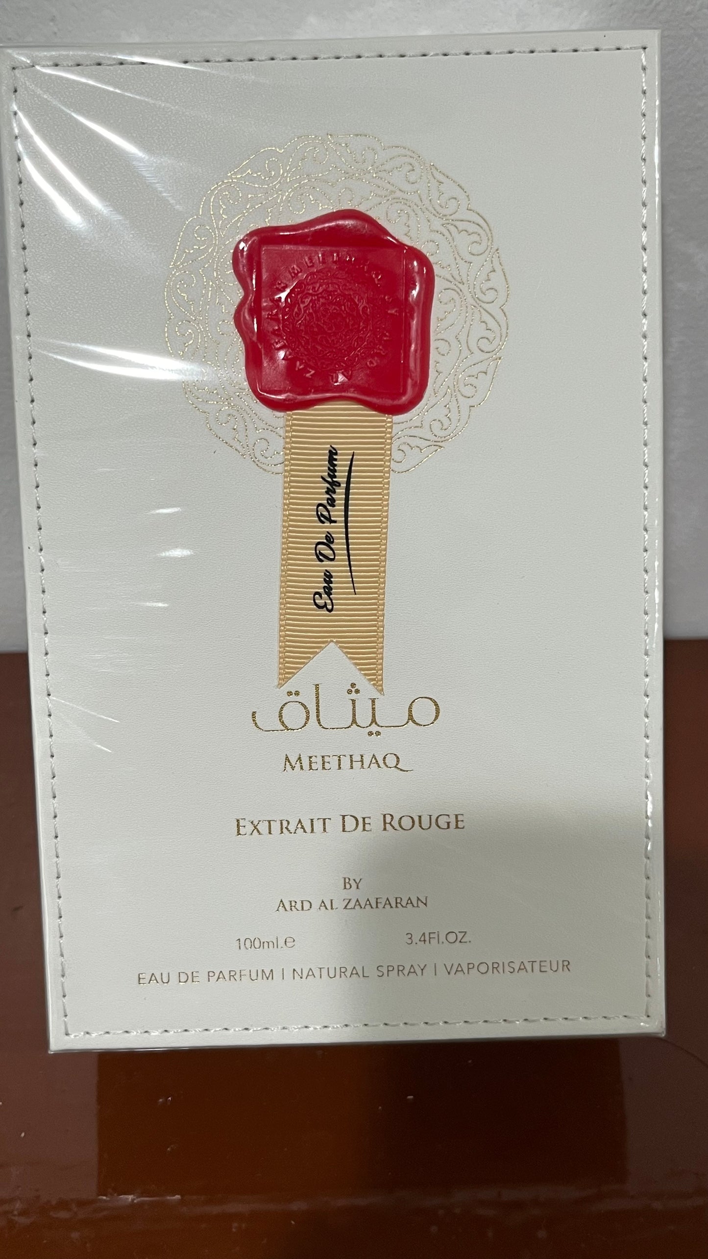 Meethaq Extrait de Rouge Ard Al Zaafaran EAU de Parfum 3.4 oz Made in UAE