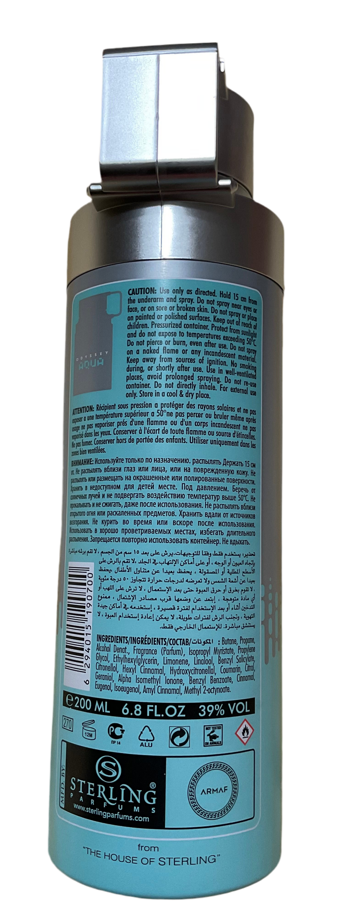 Odyssey Aqua Armaf Exclusive Edition Perfumed Spray 6.67oz