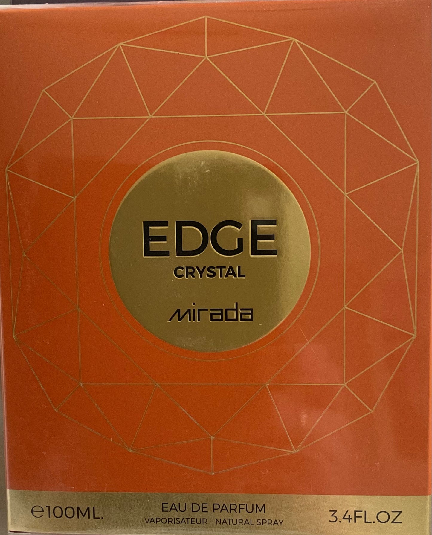 Crystal Edge Mirada Eau de Parfum 3.4oz Made in UAE