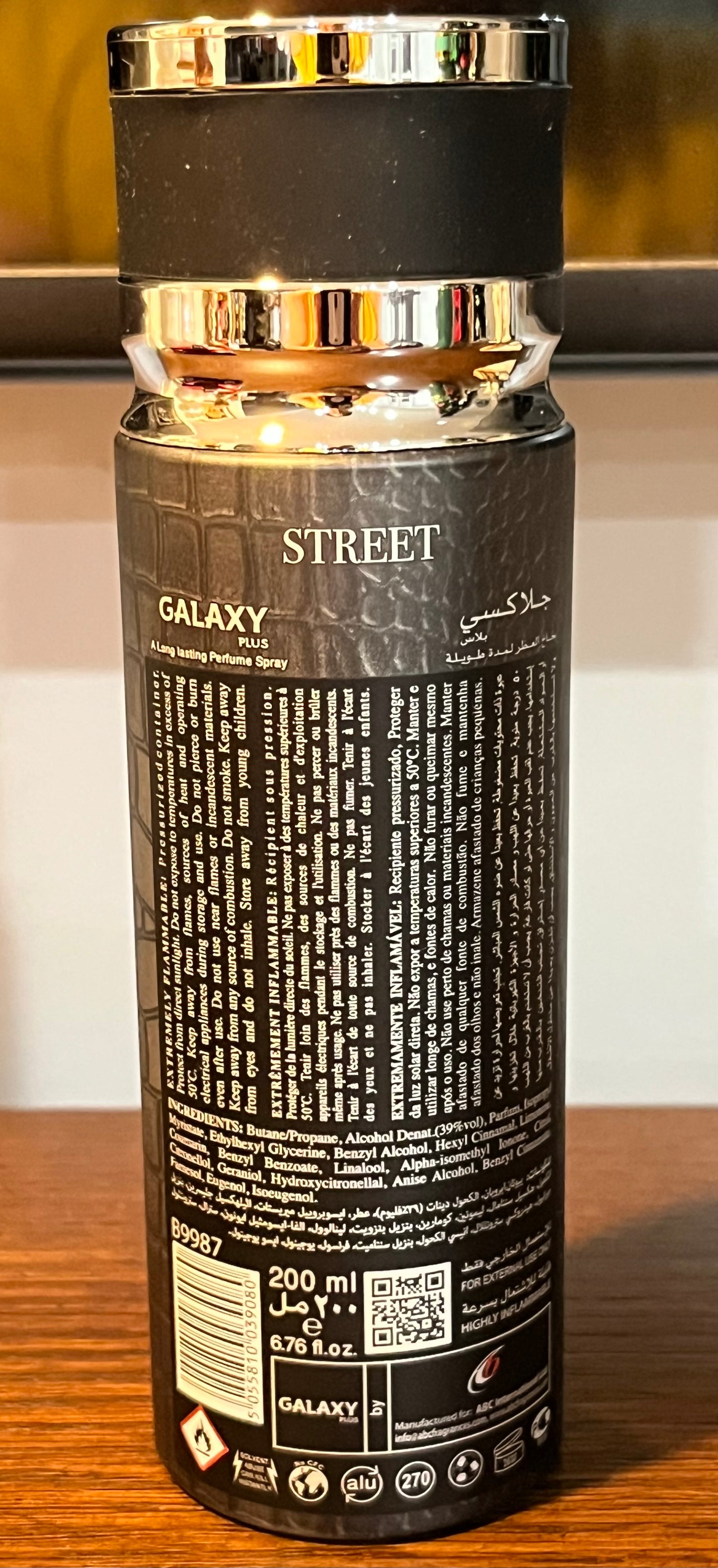 Street Galaxy Concept perfume spray 6.76 oz Made in UAE
