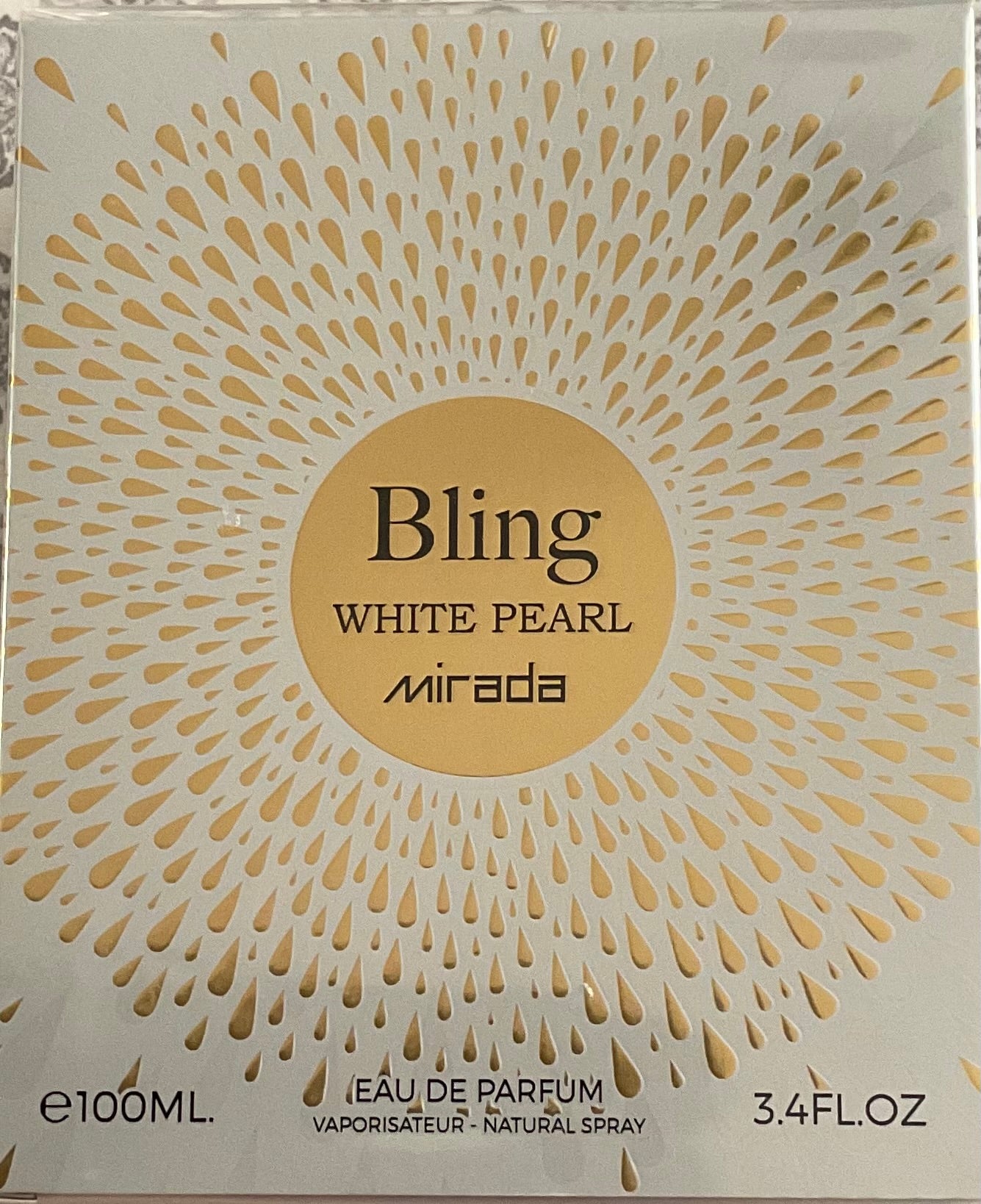 Bling White Pearl Mirada Eau de Parfum 3.4oz Made in UAE