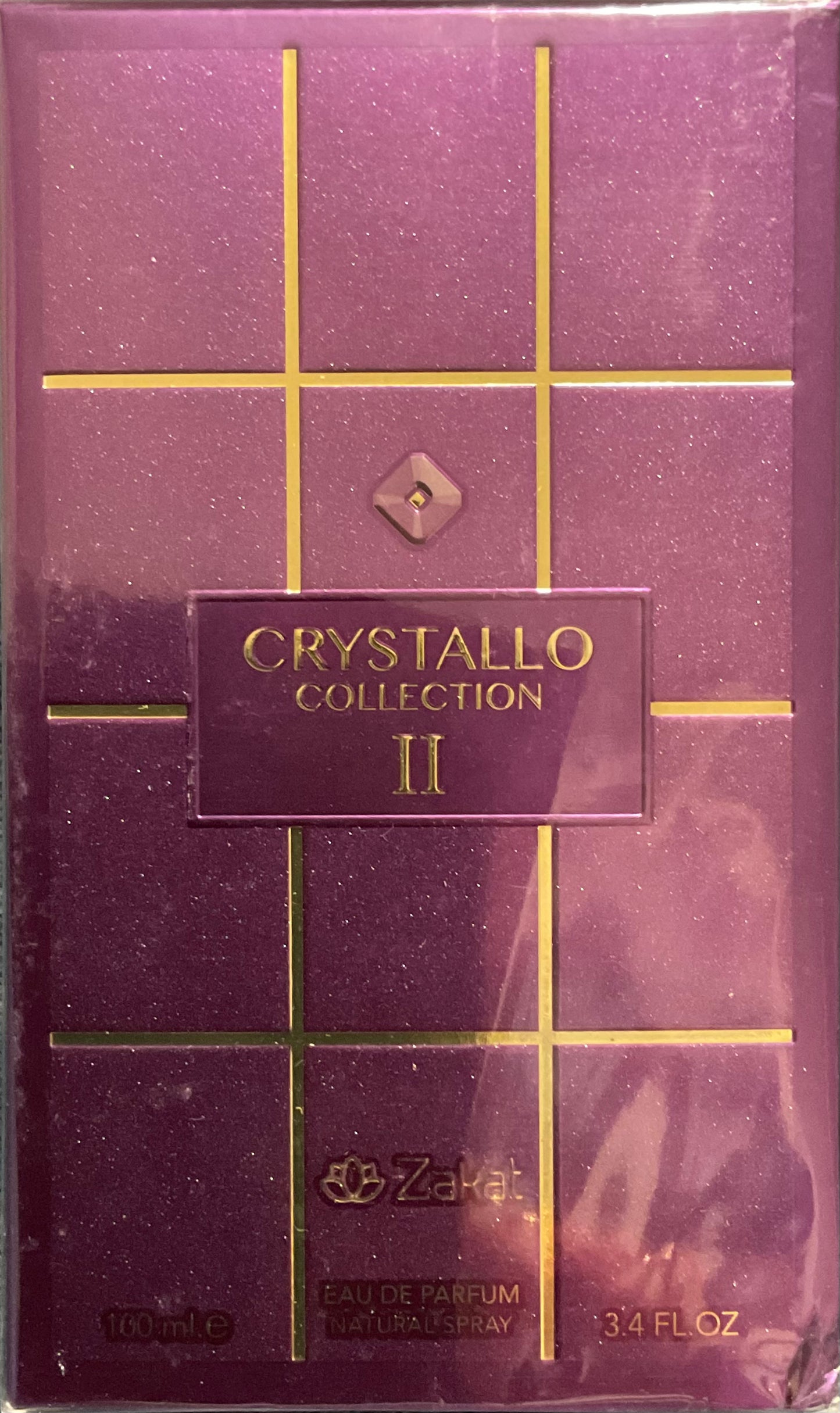 Crystallo Collection lll Zakat Eau de Parfum 3.4oz Made in UAE