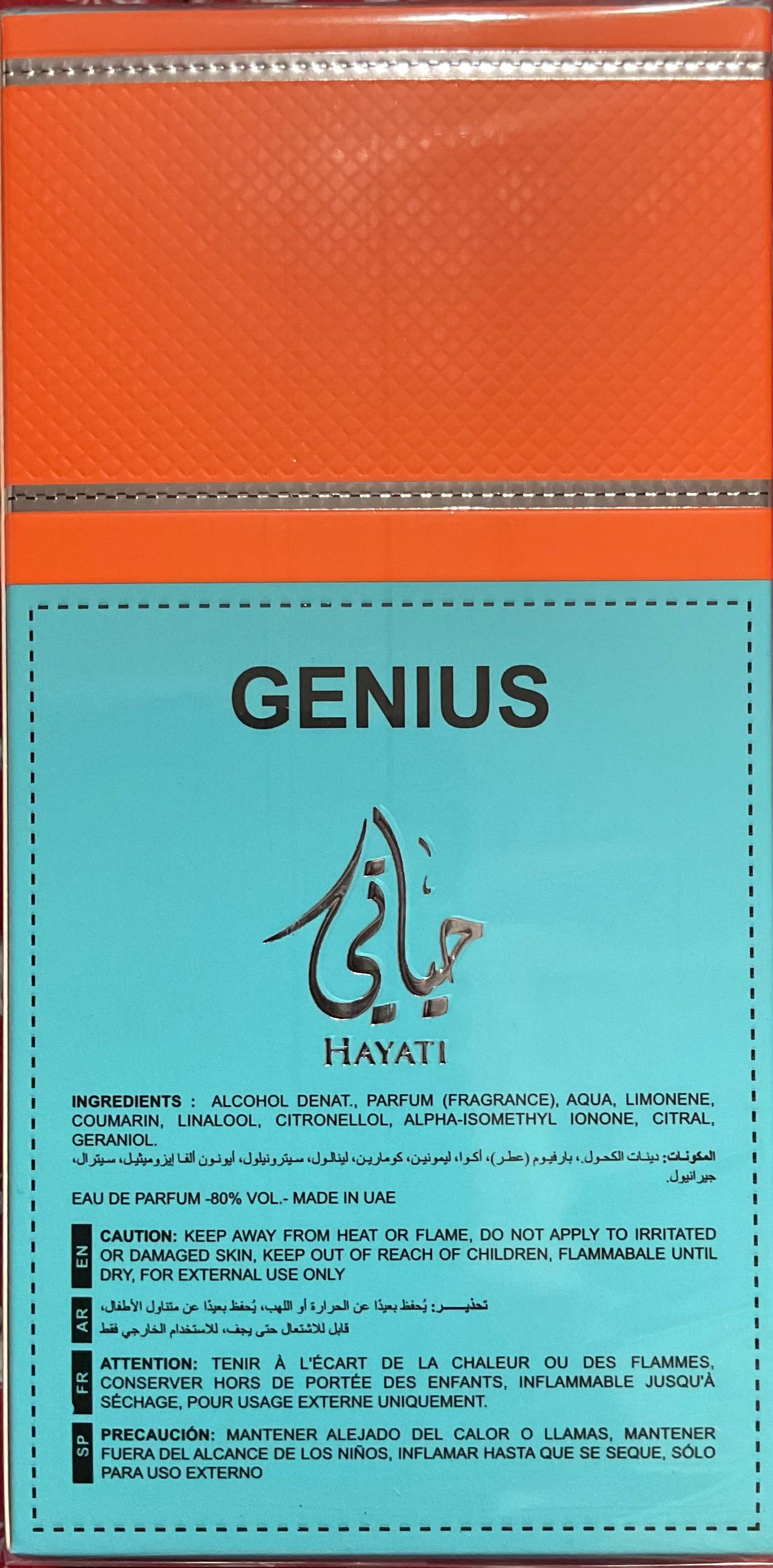 Genius Hayati Emper Eau de Parfum 3.4oz Made in UAE