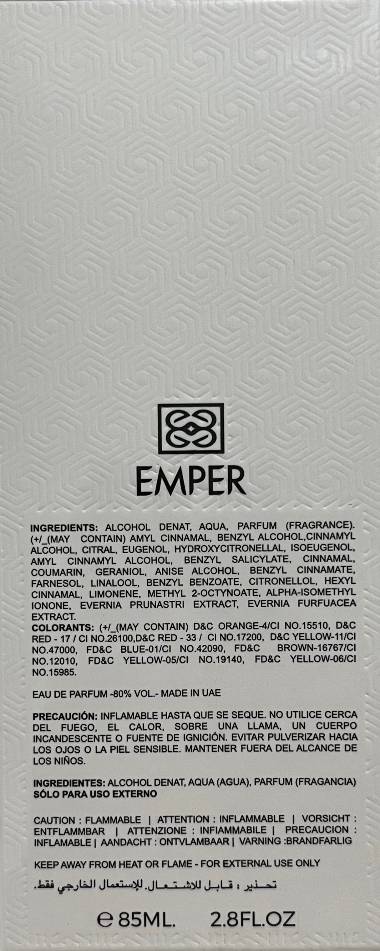 Blue Mood Emper Eau de Parfum 2.8oz Made in UAE