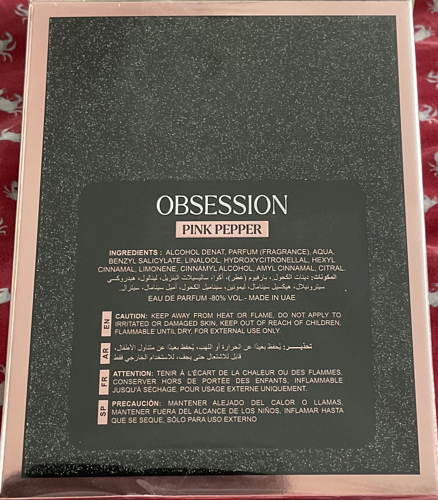 Obsession Pink Pepper Milestone Eau de Parfum 3.4oz Made in UAE