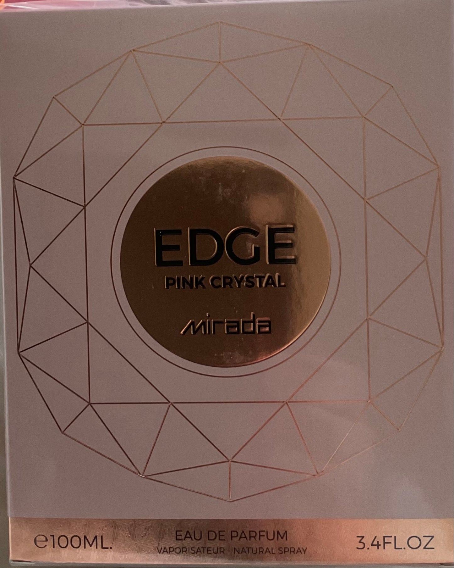 Pink Crystal Edge Mirada Eau de Parfum 3.4oz Made in UAE