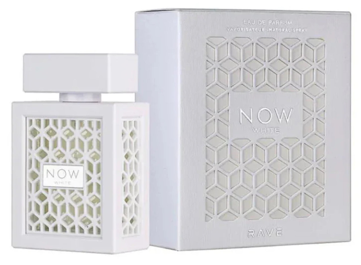 Now White Lattafa Eau de Parfum 3.4oz Made in UAE