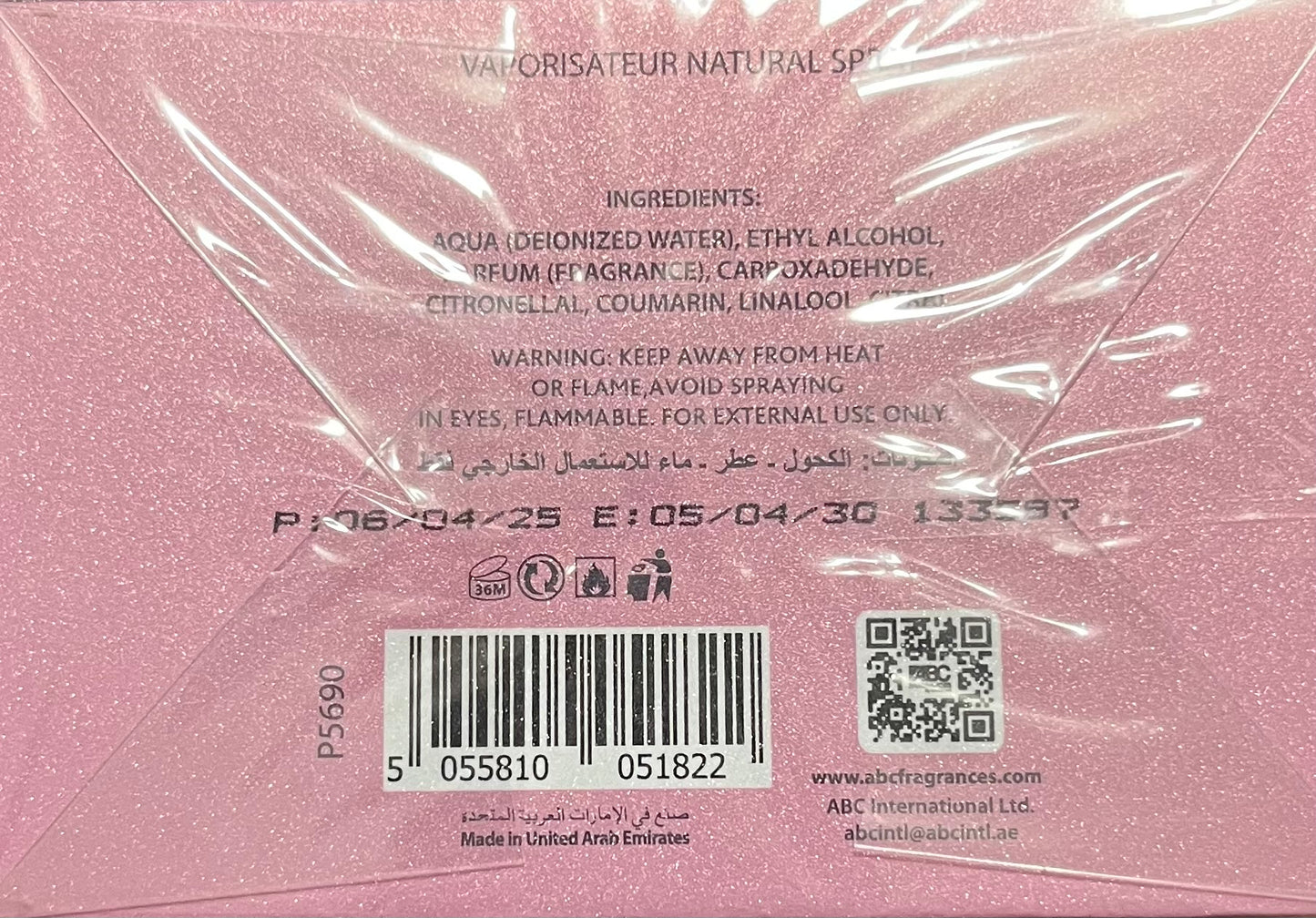 Violette Mystique Frais et Frais Eau de Parfum Made in UAE