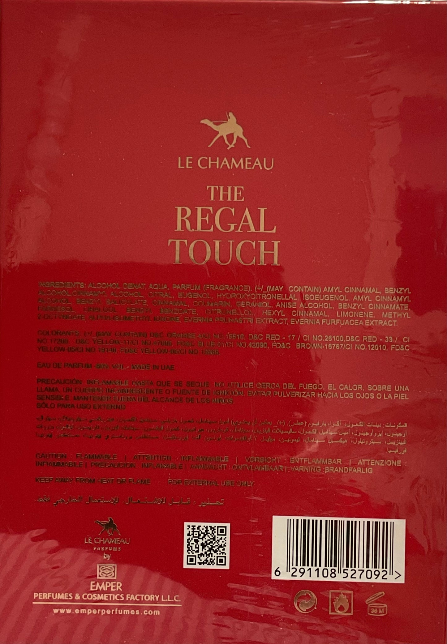 The Regal Touch La Rose Le Chameau Eau de Parfum 3.4oz Made in UAE