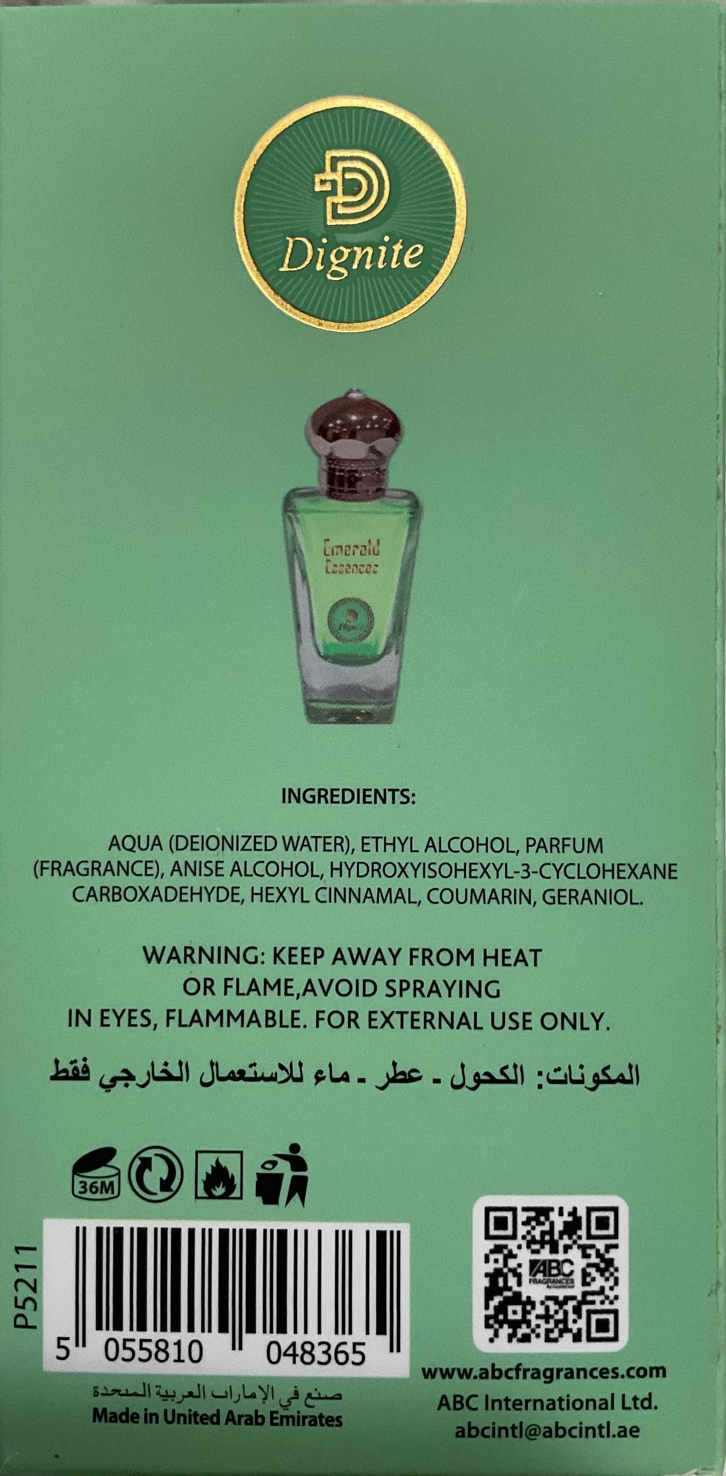 Emerald Essences Dignite Eau de Parfum 1.7oz Made in UAE