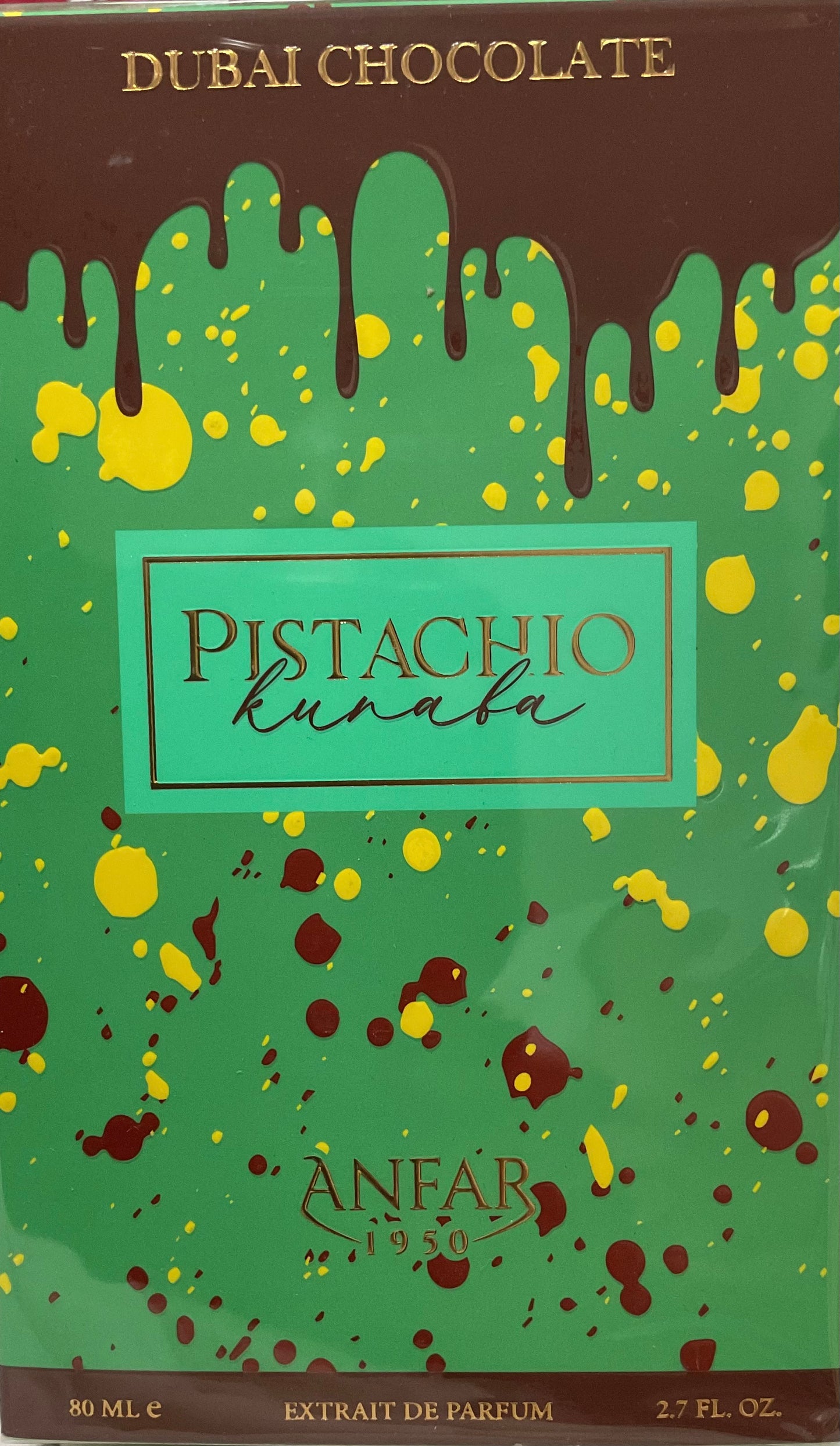 Pistachio Kunaba Dubai Chocolate Anfar Extrait de Parfum 2.7oz Made in UAE