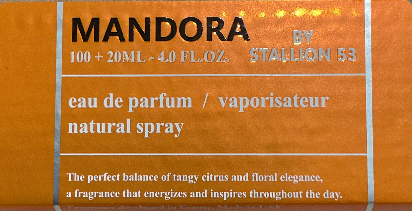 Mandora Stallion 53 Eau de Parfum 4.0oz Made in UAE