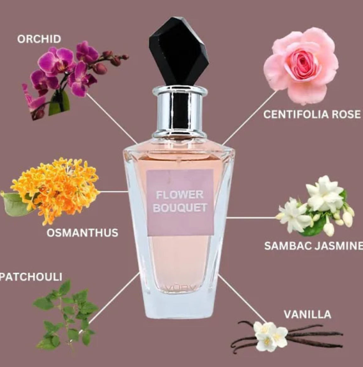 Flower Bouquet Vurv Eau de Parfum 3.4oz Made in UAE