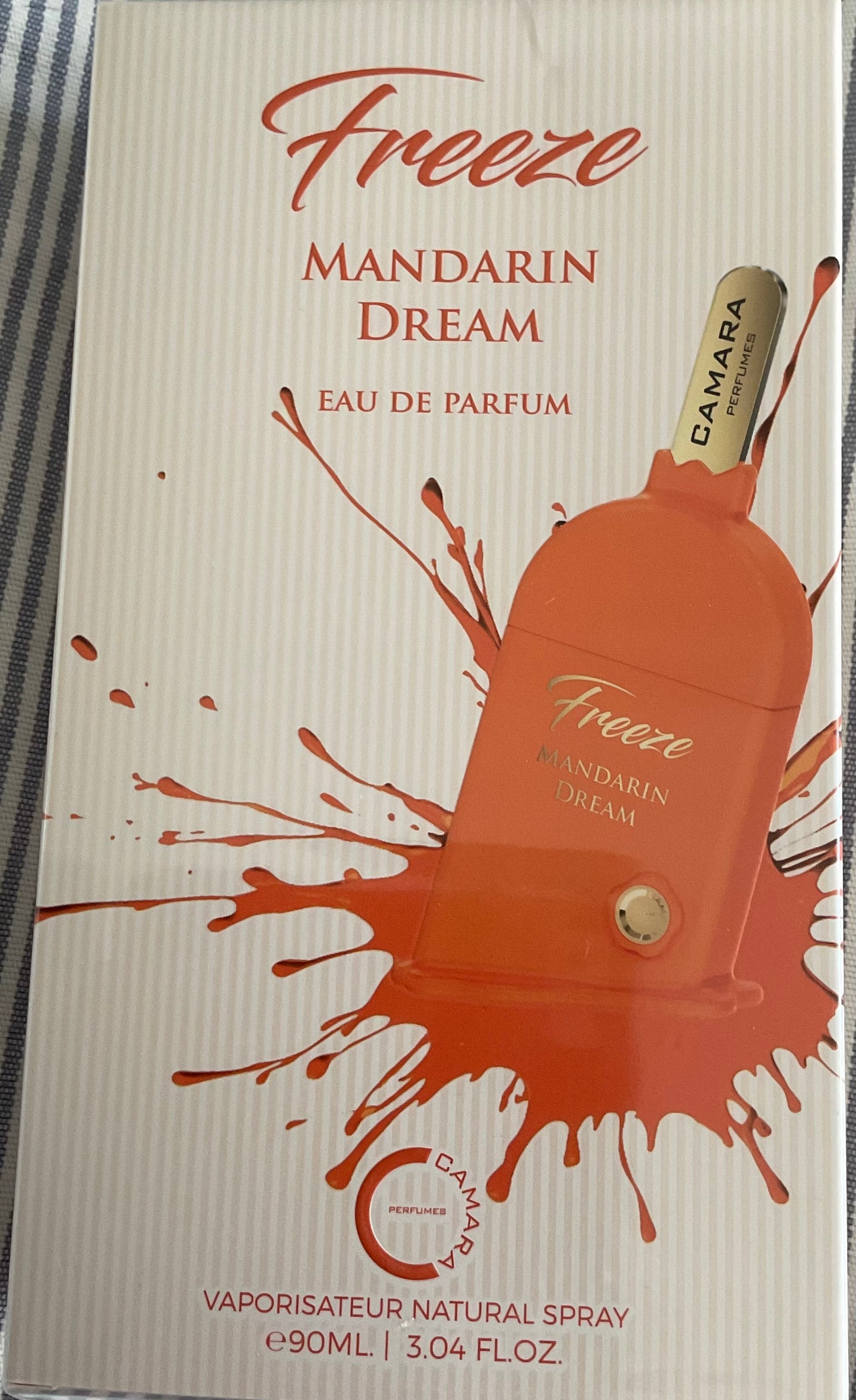 Freeze Mandarin Dream Camara Eau de Parfum 3.4oz made in UAE