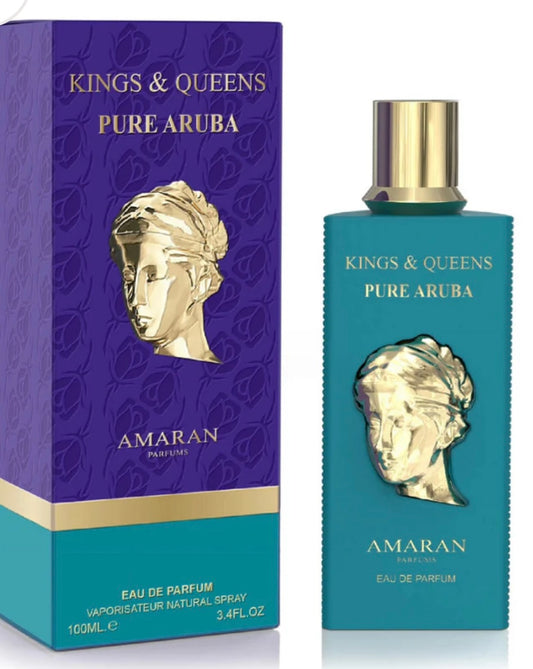 Kings & Queens Pure Aruba Amaran EAU de Parfum 3.4 oz Made in UAE
