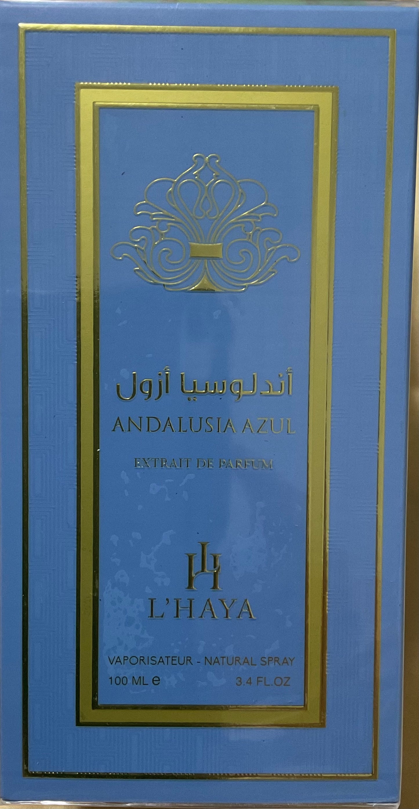 Andalusia Azul L’Haya Extrait de Parfum 3.4oz Made in UAE
