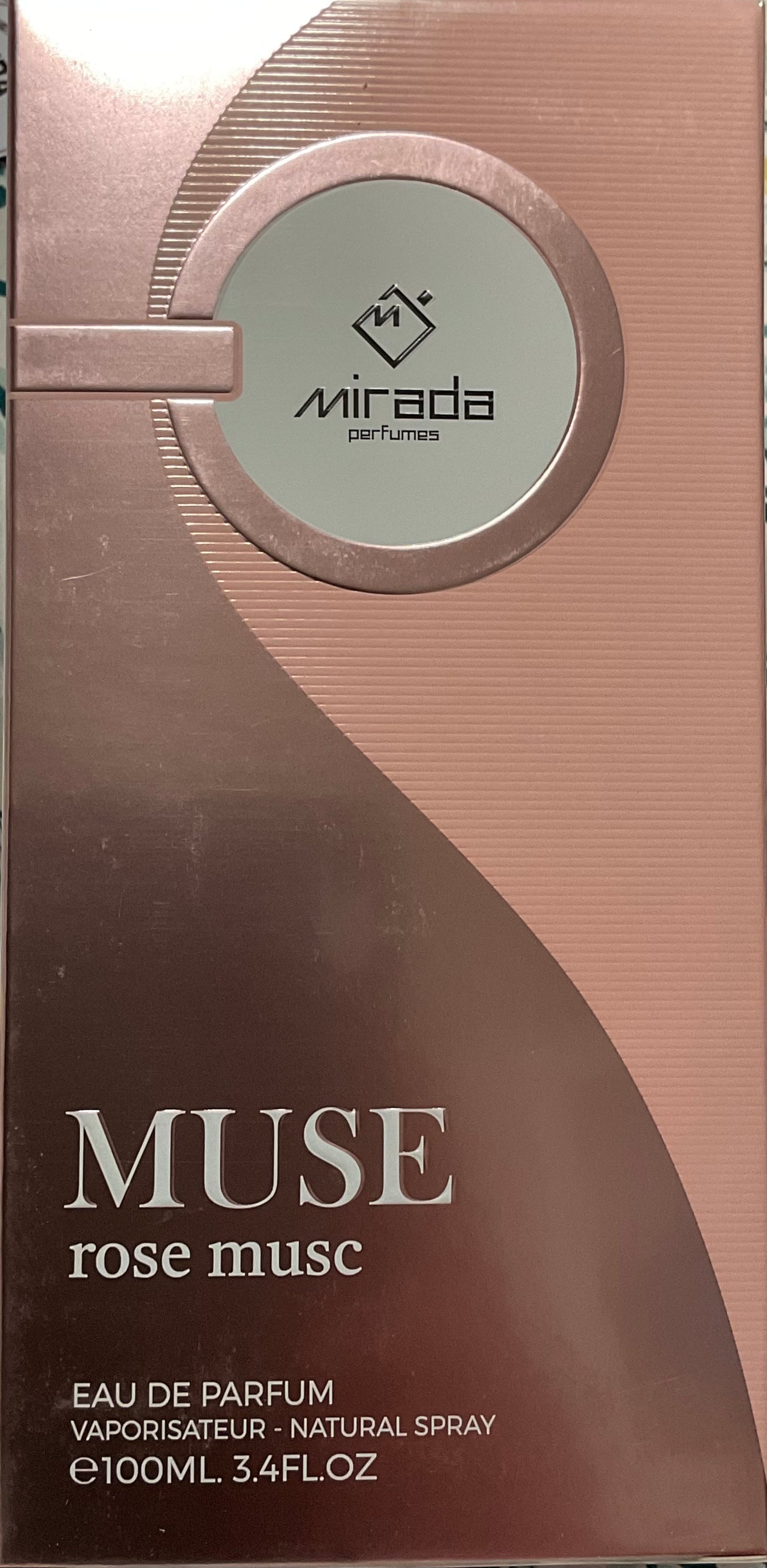 Muse Rose Musc Mirada Eau de Parfum 3.4oz Made in UAE