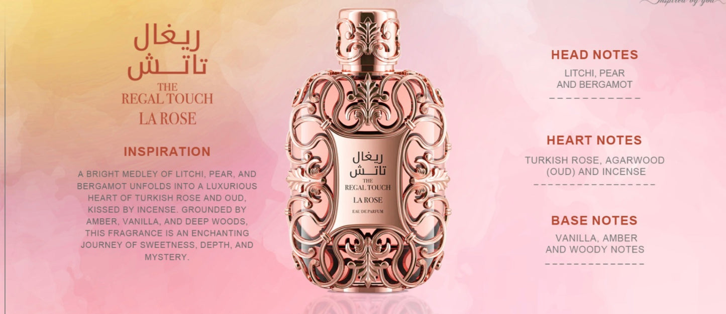 The Regal Touch La Rose Le Chameau Eau de Parfum 3.4oz Made in UAE