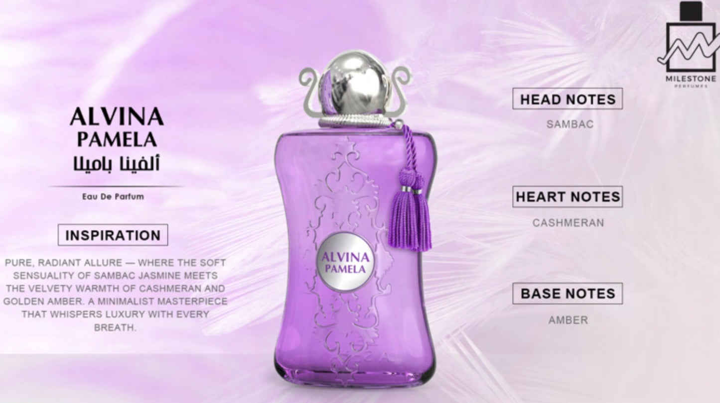 Alvina Pamela Milestone Eau de Parfum 3.4oz Made in UAE