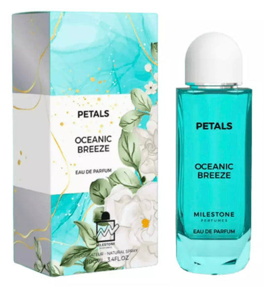 Oceanic Breeze Petals Milestone Eau de Parfum 3.4oz Made in UAE
