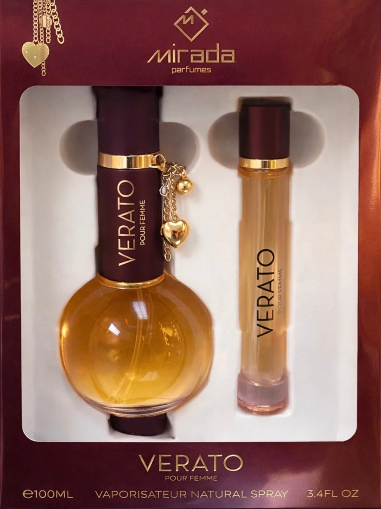 Verato Pour Femme Gift Set Mirada Eau de Parfum 3.4oz + 20ml Made in UAE