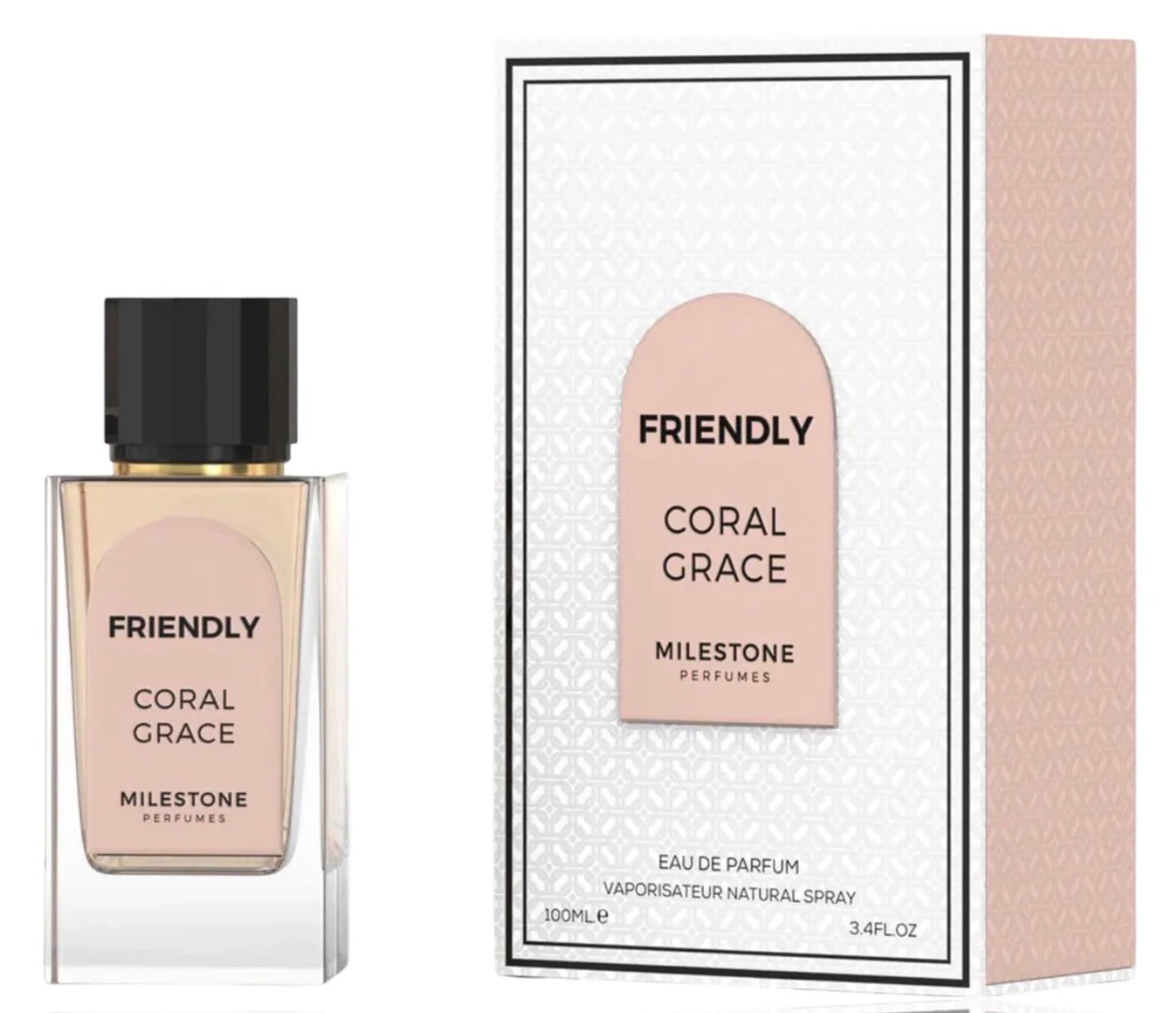 Friendly Coral Grace Milestone Eau de Parfum 3.4oz Made in UAE