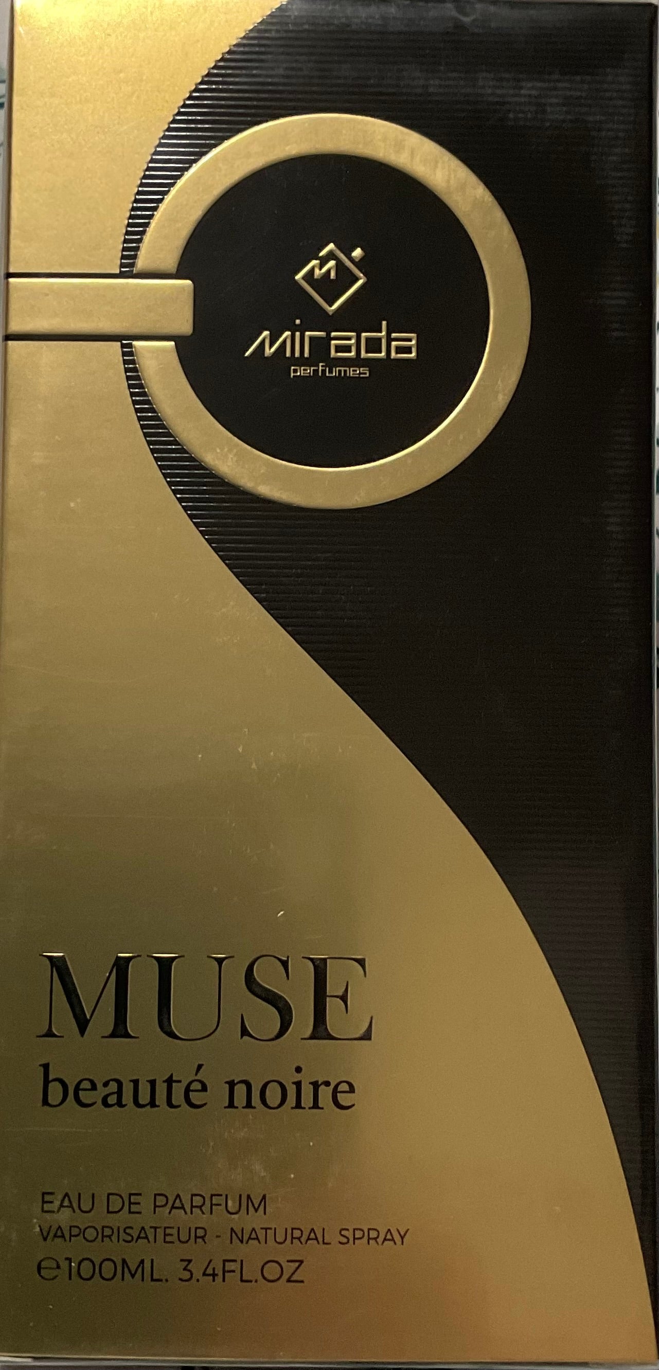 Muse Beaute Noire Mirada Eau de Parfum 3.4oz Made in UAE