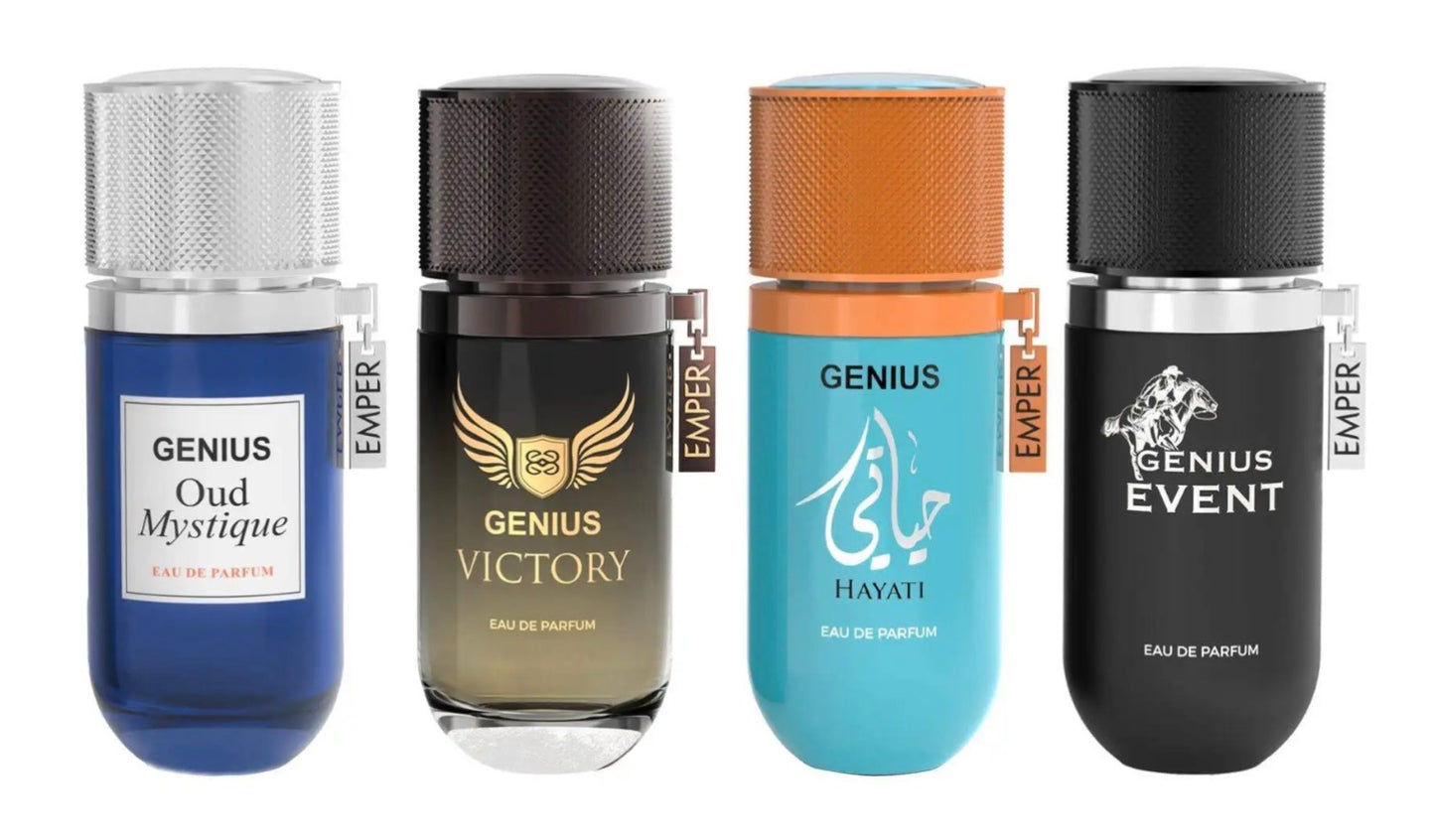 Genius Men Gift Set 4x25ml Emper Eau de Parfum Made in UAE