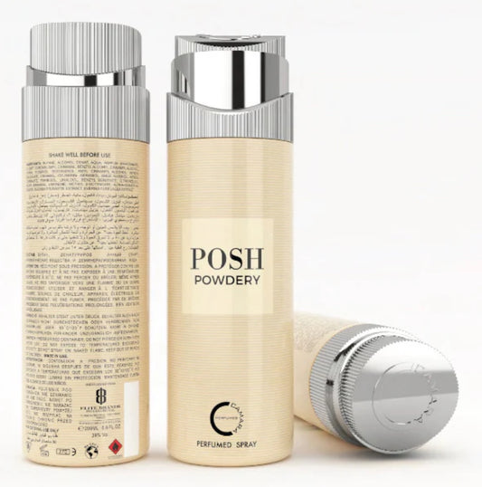 Posh Powdery Camara Perfumed Spray 6.6oz Made in UAE