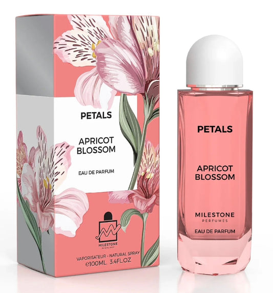 Apricot Blossom Petals Milestone Eau de Parfum 3.4oz Made in UAE