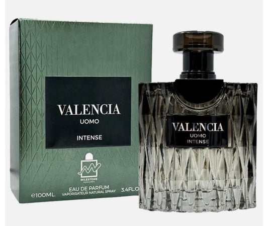 Valencia Uomo Intense Milestone Eau de Parfum 3.4oz Made in UAE