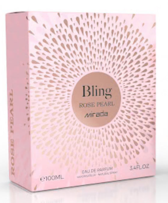 Bling Rose Pearl Mirada Eau de Parfum 3.4oz Made in UAE
