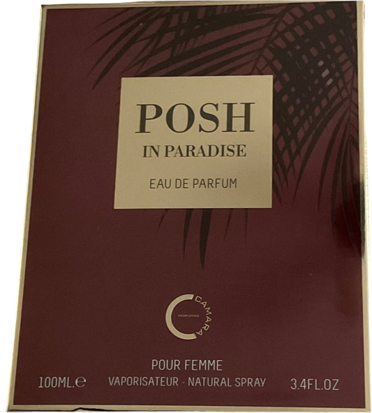Posh in Paradise Camara Eau de Parfum 3.4oz Made in UAE