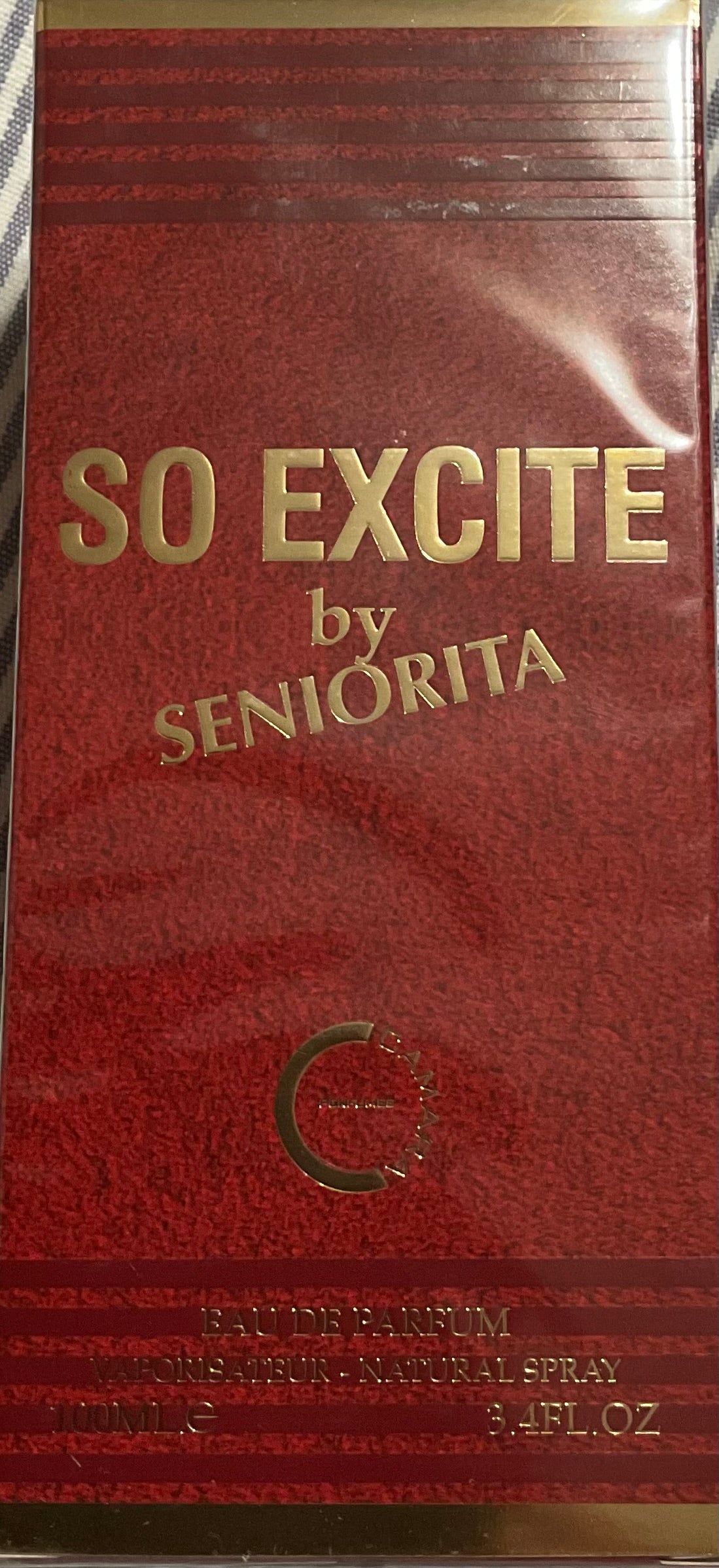 So Excite By Seniorita Camara Eau de Parfum 3.4oz Made in UAE