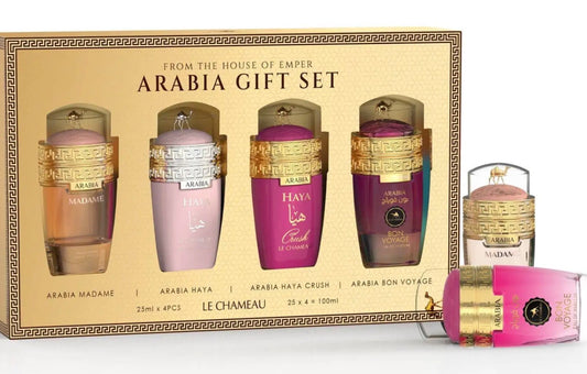 Arabia Haya Gift Set 4 x25ml Le Chameau Eau de Parfum made in UAE