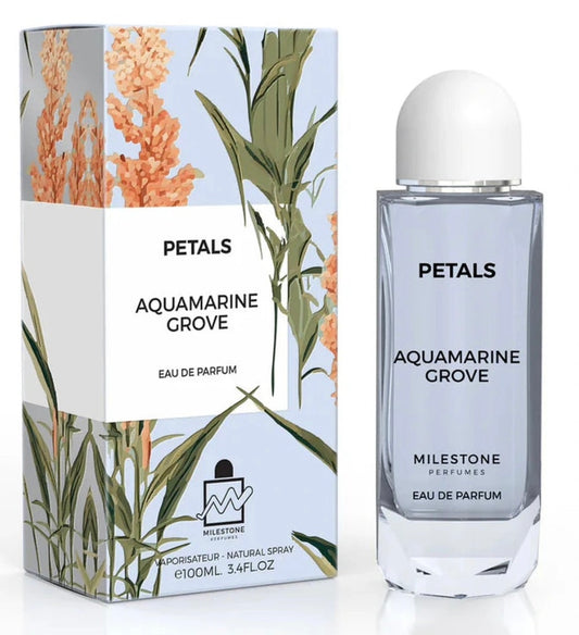 Aquamarine Grove Petals Milestone Eau de Parfum 3.4oz Made in UAE