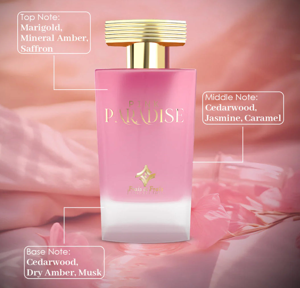 Pink Paradise Frais et Frais Perfumed Wipes 10 x pack Made in UAE