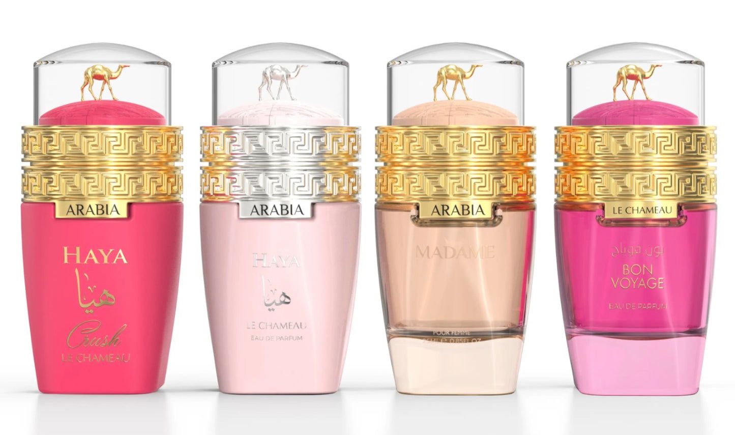 Arabia Haya Gift Set 4 x25ml Le Chameau Eau de Parfum made in UAE