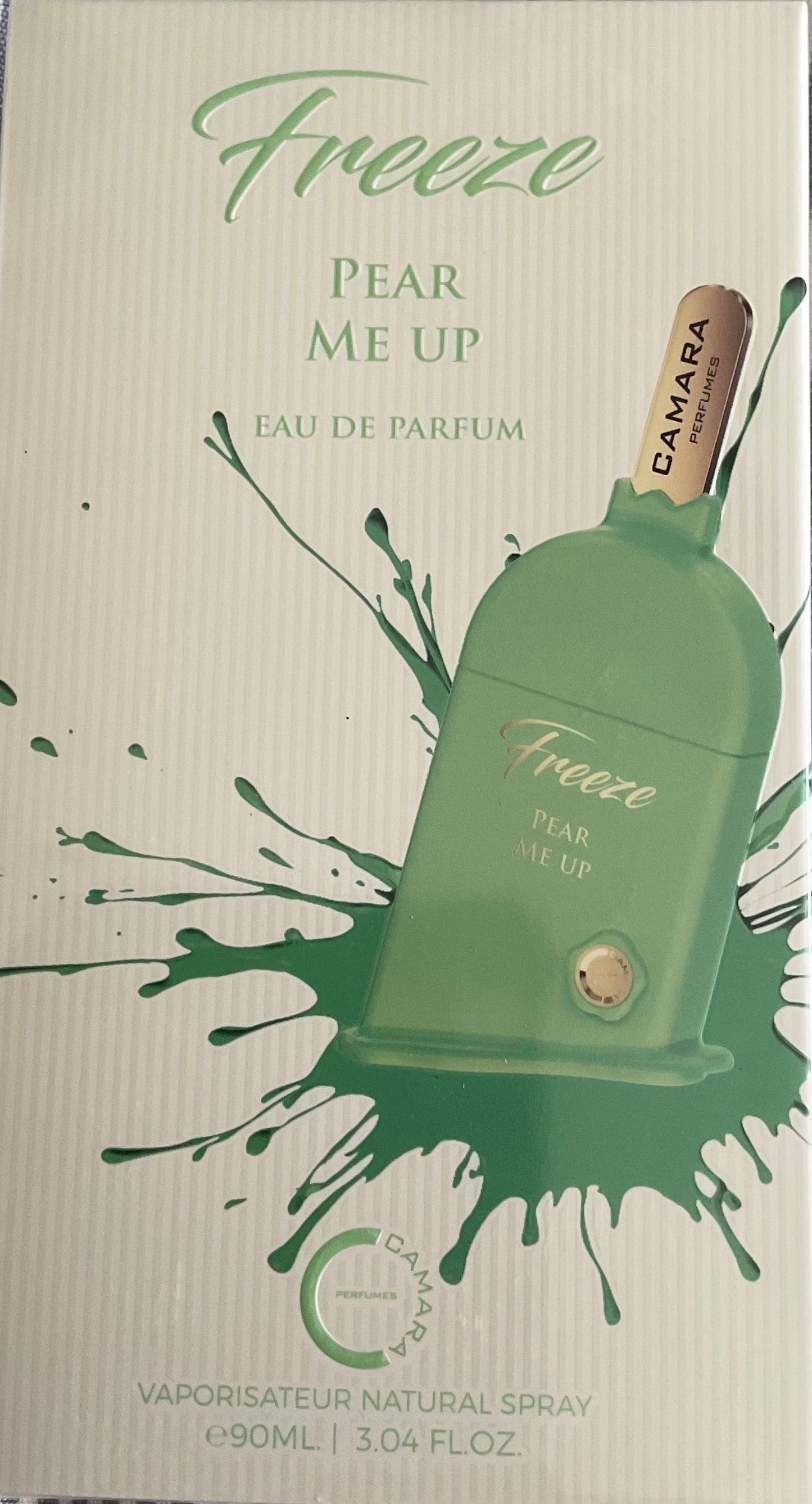 Freeze Pear Me Up Camara Eau de Parfum 3.4oz Made in UAE