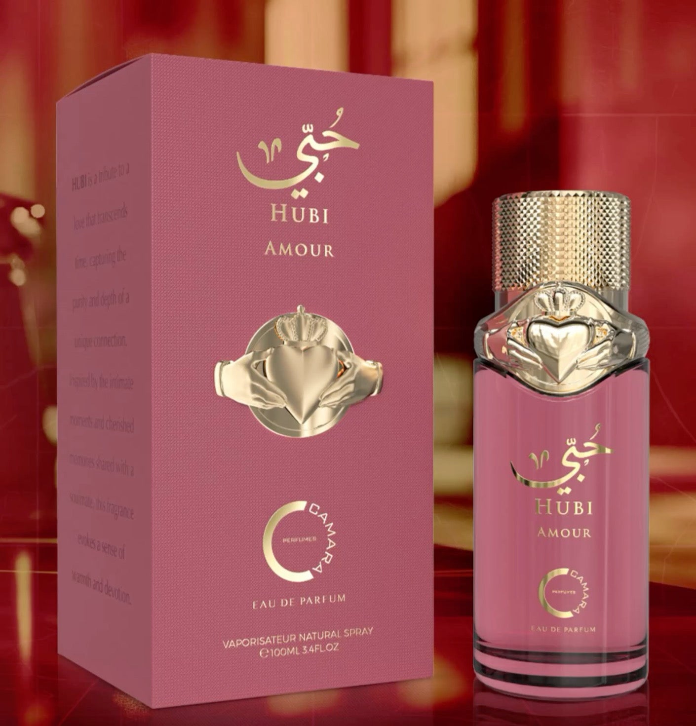 Hubi Amour Camara Eau de Parfum 3.4oz Made in UAE