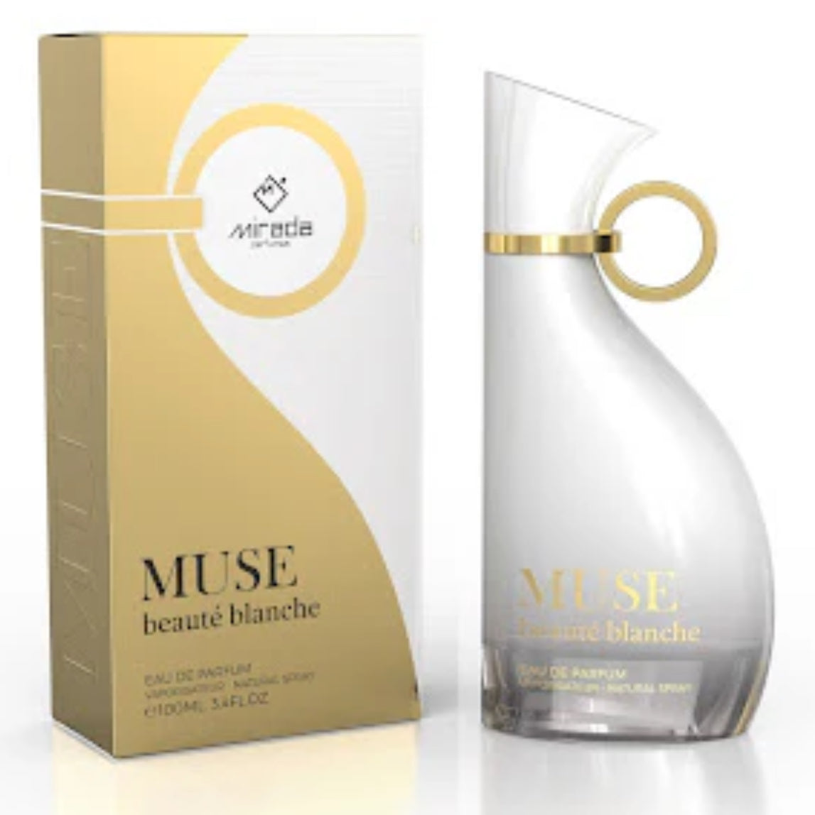 Muse Beaute Blanche Mirada Eau de Parfum 3.4oz Made in UAE
