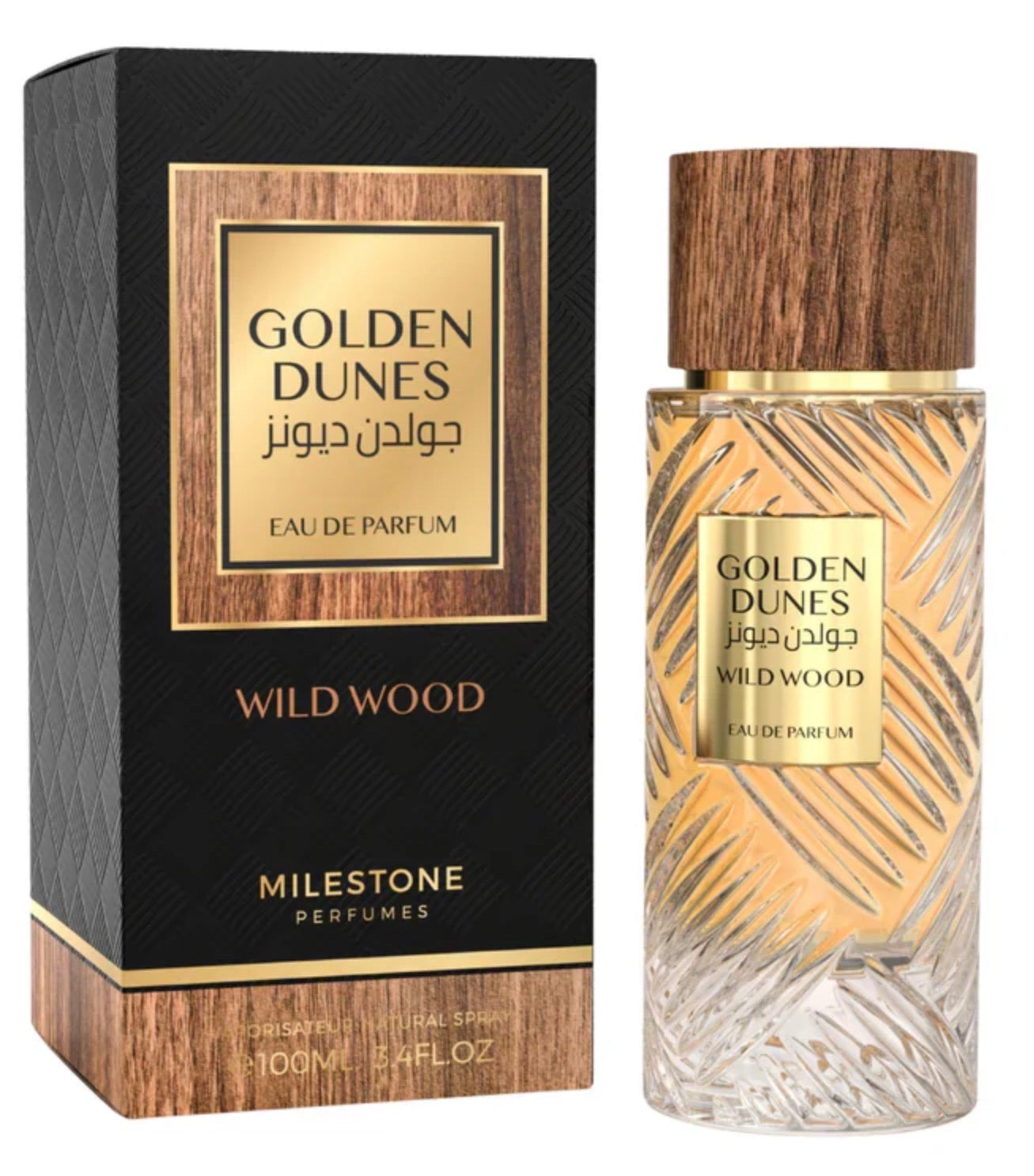 Golden Dunes Wild Wood Milestone Eau de Parfum 3.4oz Made in UAE