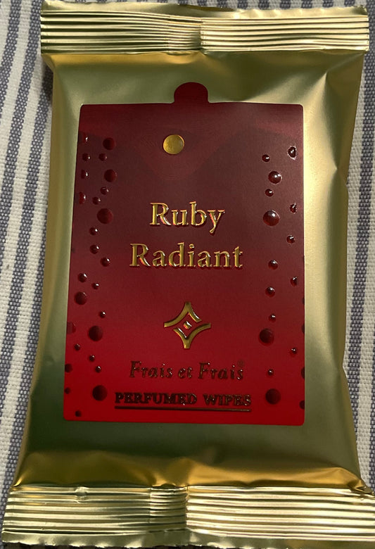 Ruby Radiant Frais et Frais Perfumed Wipes 10 x pack Made in UAE