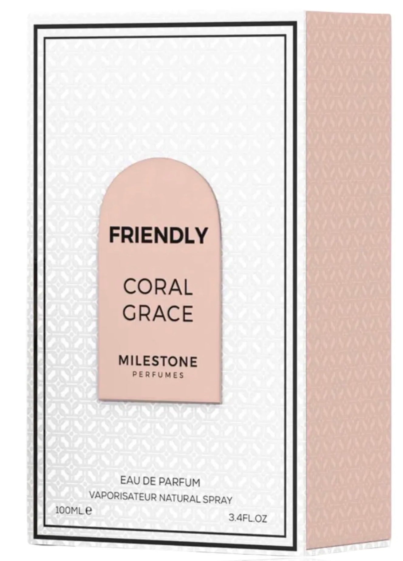 Friendly Coral Grace Milestone Eau de Parfum 3.4oz Made in UAE
