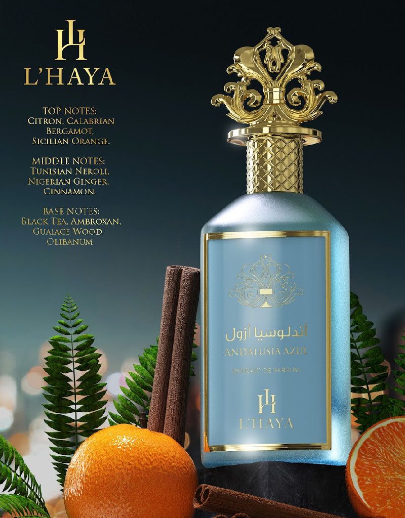 Andalusia Azul L’Haya Extrait de Parfum 3.4oz Made in UAE